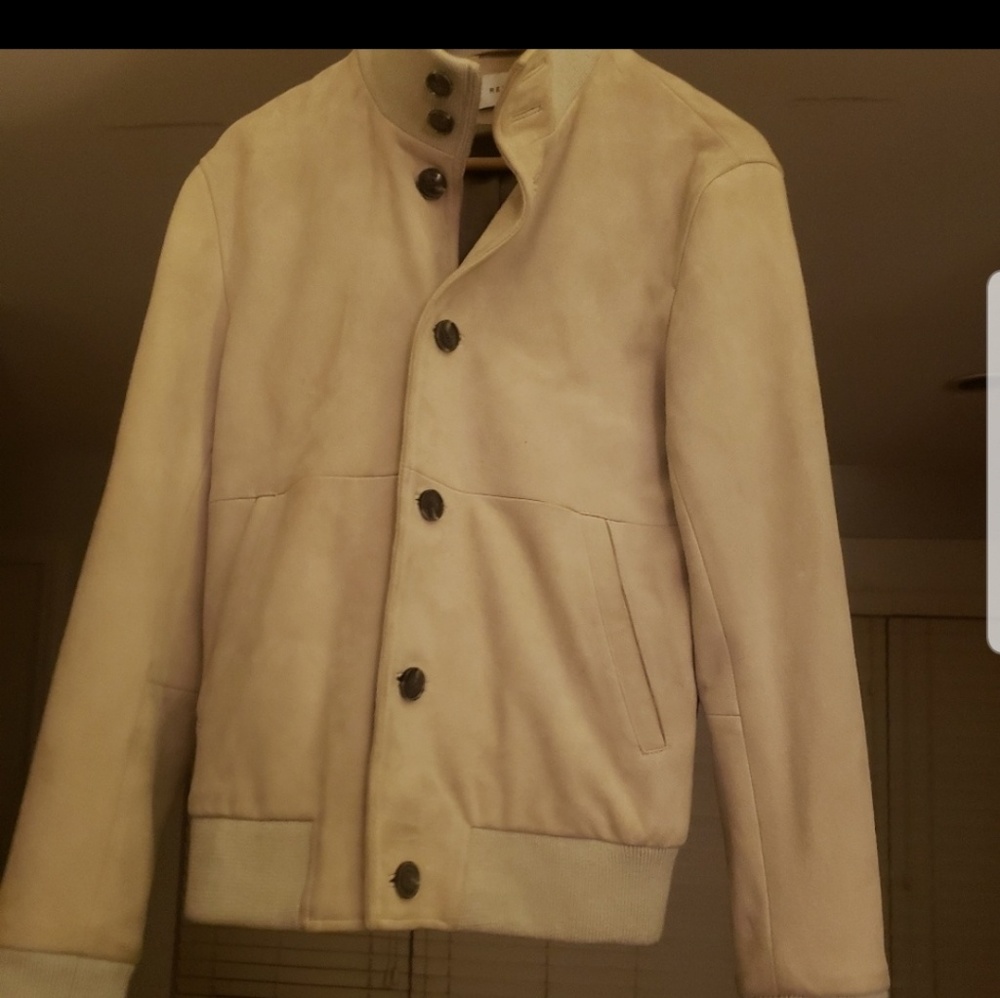 Reiss London suede bomber jacket